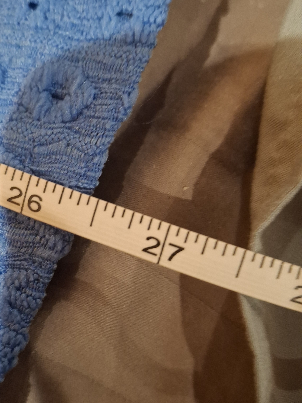 Women's Eyelet Short Sleeve Tee in Blue - Picture 7 of 9